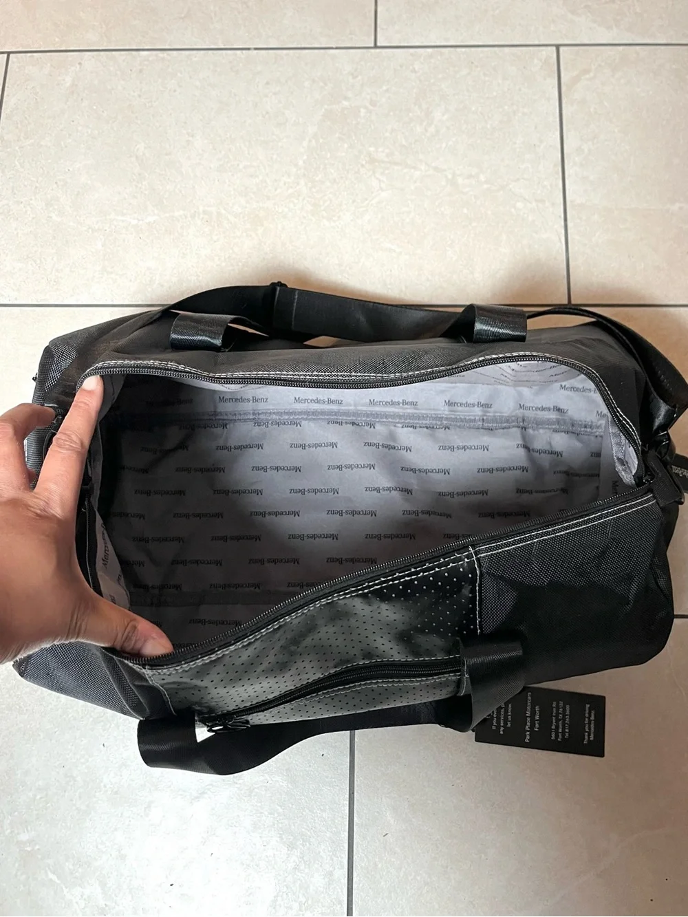 Mercedes-Benz Black Duffel Bag